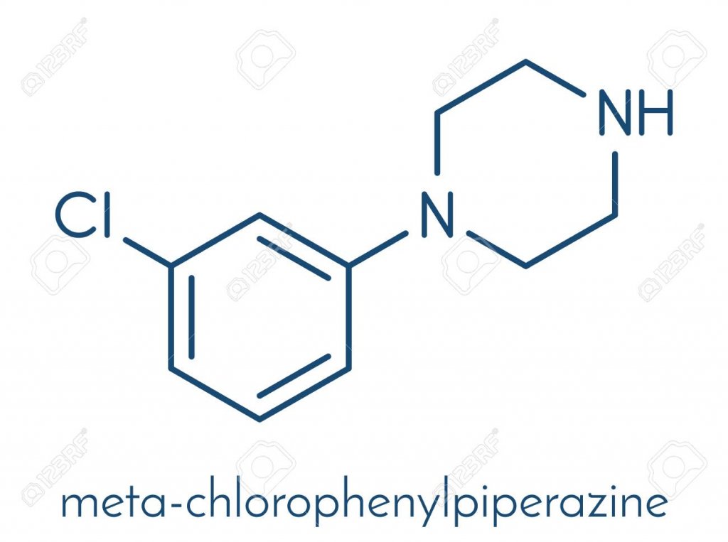 85870635 metaclorofenilpiperazina mcpp molucula de droga psicoactiva furmula esquelutica