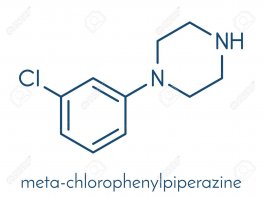 85870635 metaclorofenilpiperazina mcpp molucula de droga psicoactiva furmula esquelutica